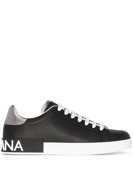 Portofino Leather Sneakers by Dolce & Gabbana - bottegalusso: Premier Destination for Modern Luxury Menswear