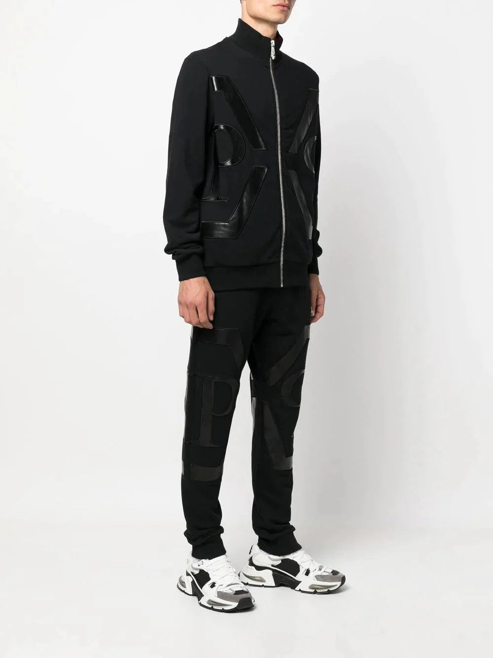 hexagon zip jacket tracksuit by philipp plein - bottegalusso: premier destination for modern luxury menswear