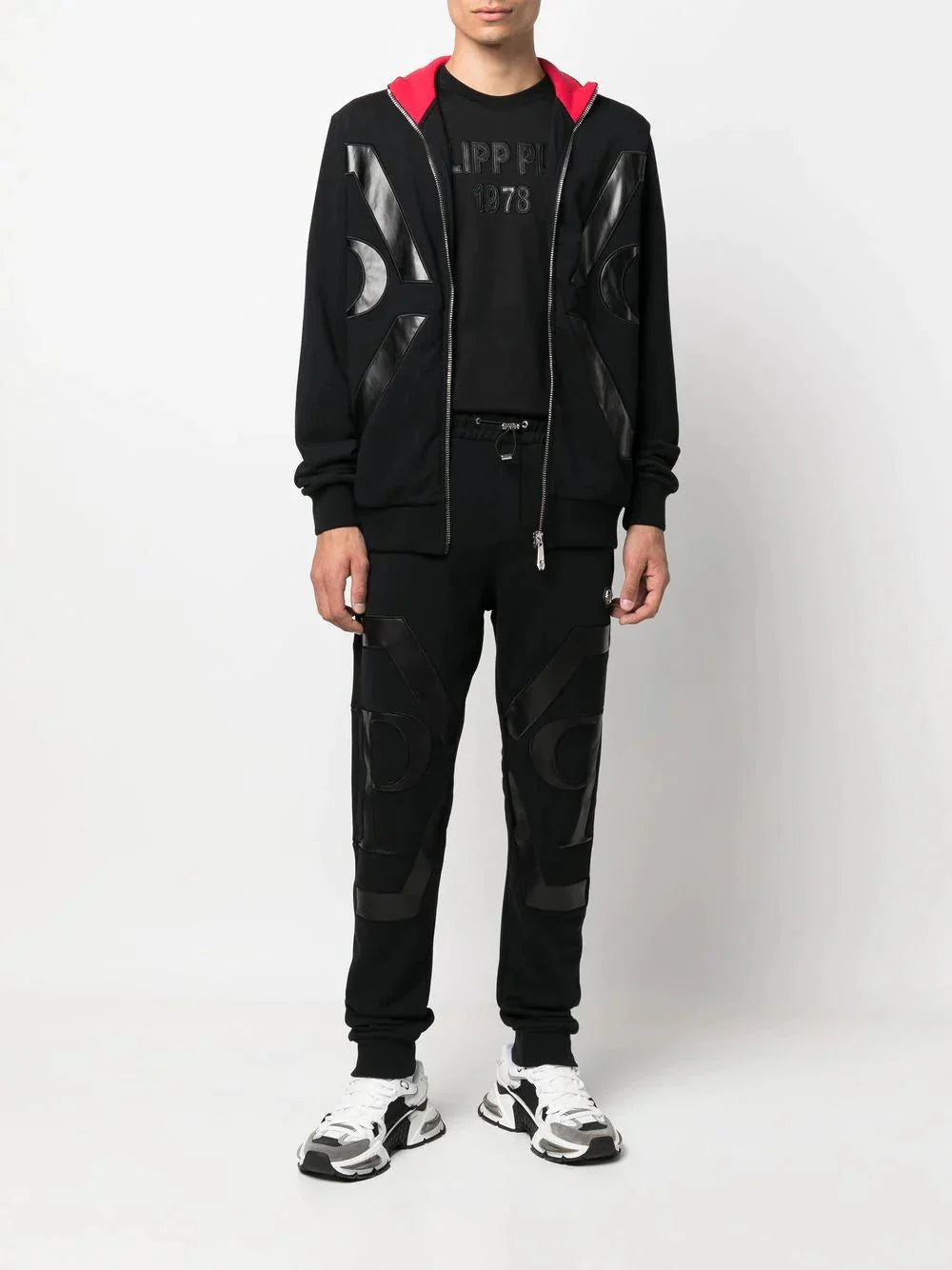 hexagon zip jacket tracksuit by philipp plein - bottegalusso: premier destination for modern luxury menswear