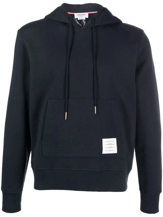 Logo Patch Hoodie by Thom Browne - bottegalusso: Premier Destination for Modern Luxury Menswear