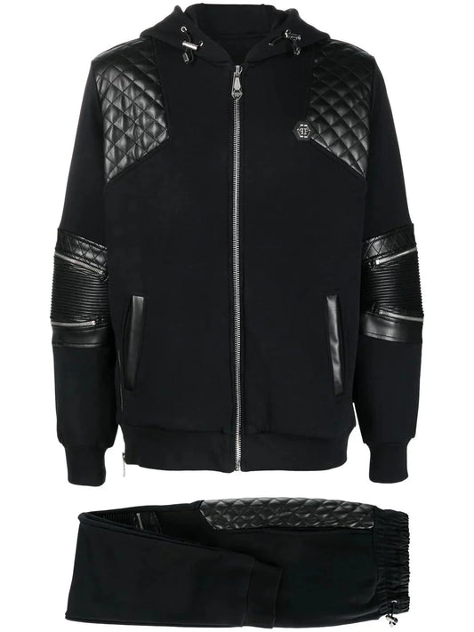 Quilt Detail Hooded Tracksuit by Philipp Plein - bottegalusso: Premier Destination for Modern Luxury Menswear