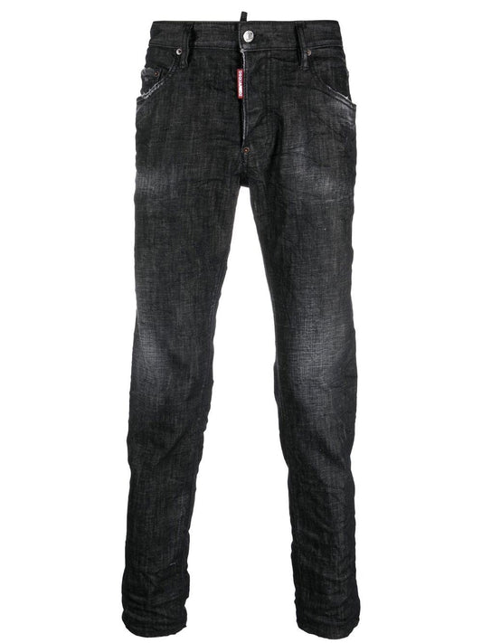 Distressed Skinny Cut Jeans by Dsquared2 - bottegalusso: Premier Destination for Modern Luxury Menswear