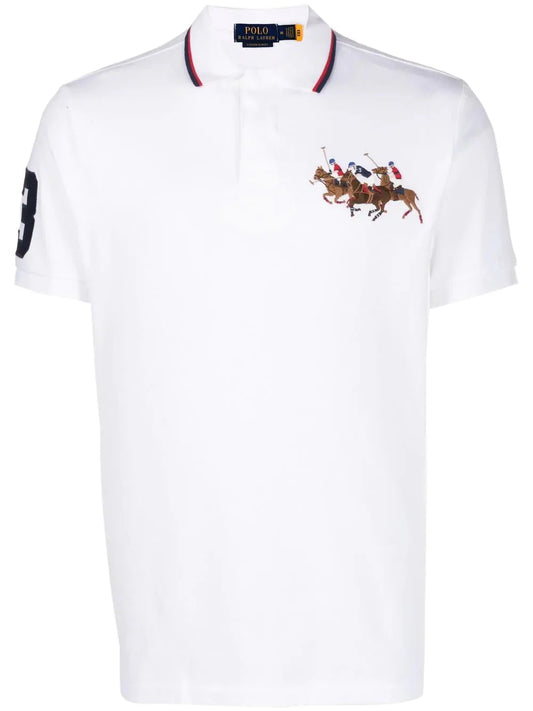 Triple Pony Cotton Polo Shirt by Ralph Lauren - bottegalusso: Premier Destination for Modern Luxury Menswear