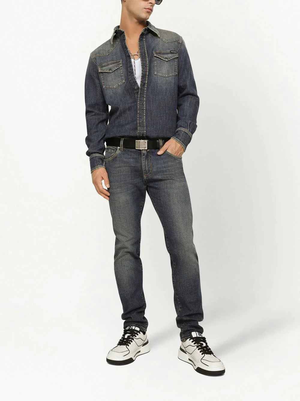 slim fit jeans by dolce & gabbana - bottegalusso: premier destination for modern luxury menswear