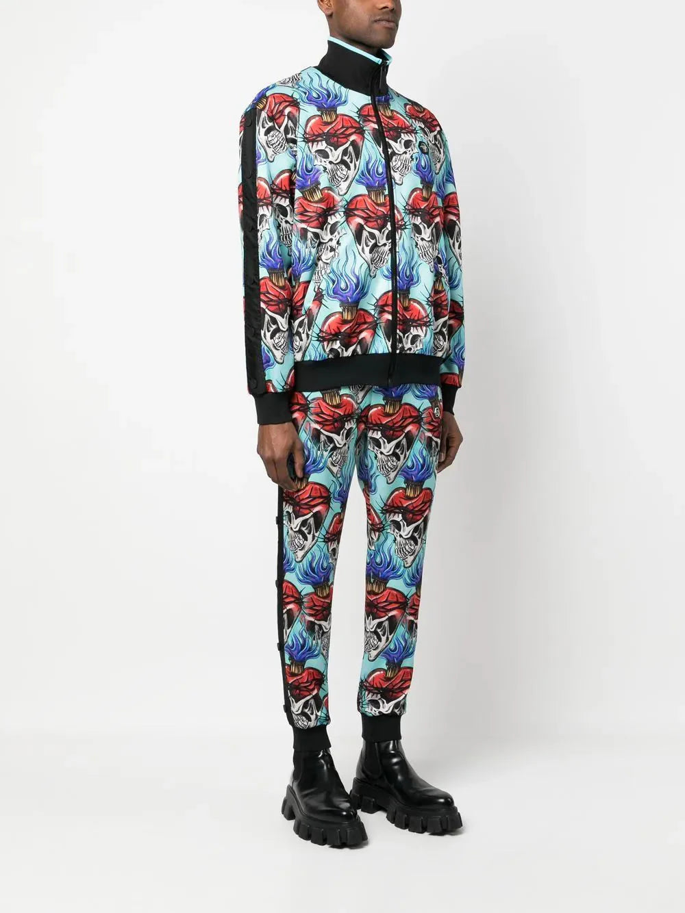 graphic print tracksuit by philipp plein - bottegalusso: premier destination for modern luxury menswear