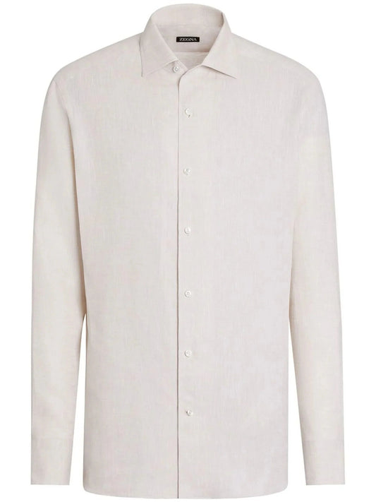 Pure Linen Long Sleeve Shirt