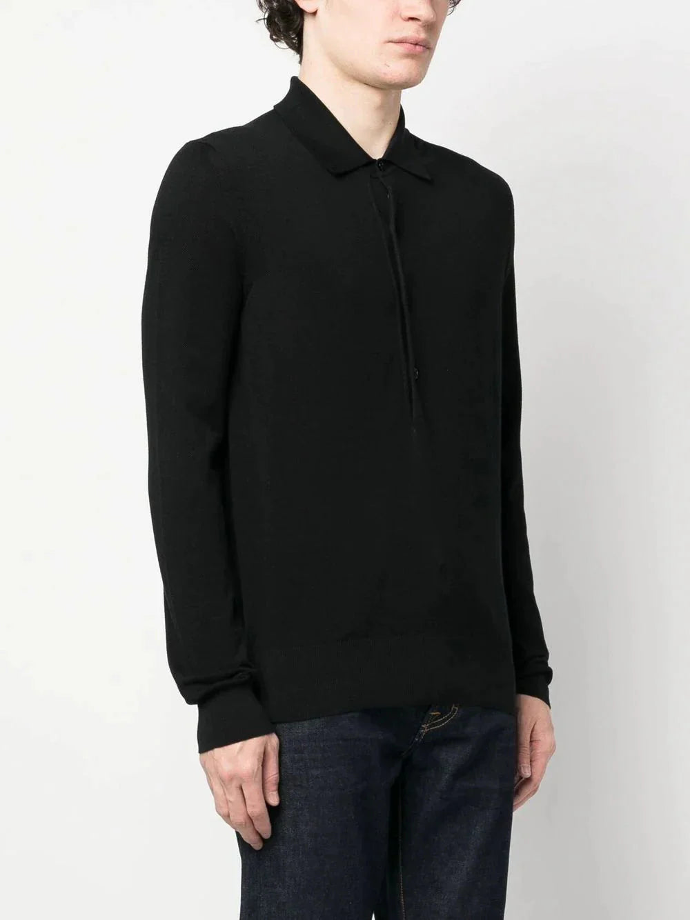 long sleeve polo shirt by tom ford - bottegalusso: premier destination for modern luxury menswear