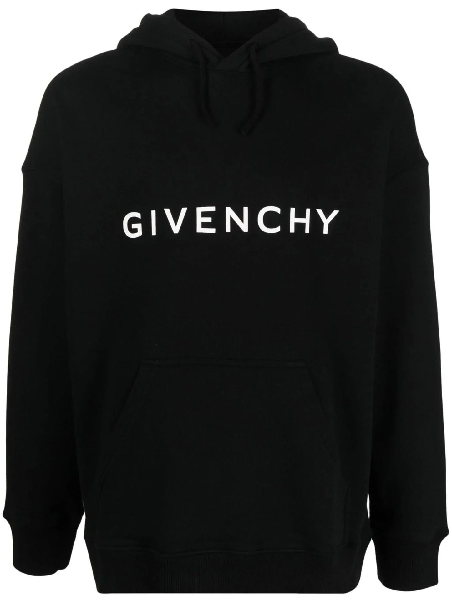 logo print drawstring hoodie by givenchy - bottegalusso: premier destination for modern luxury menswear