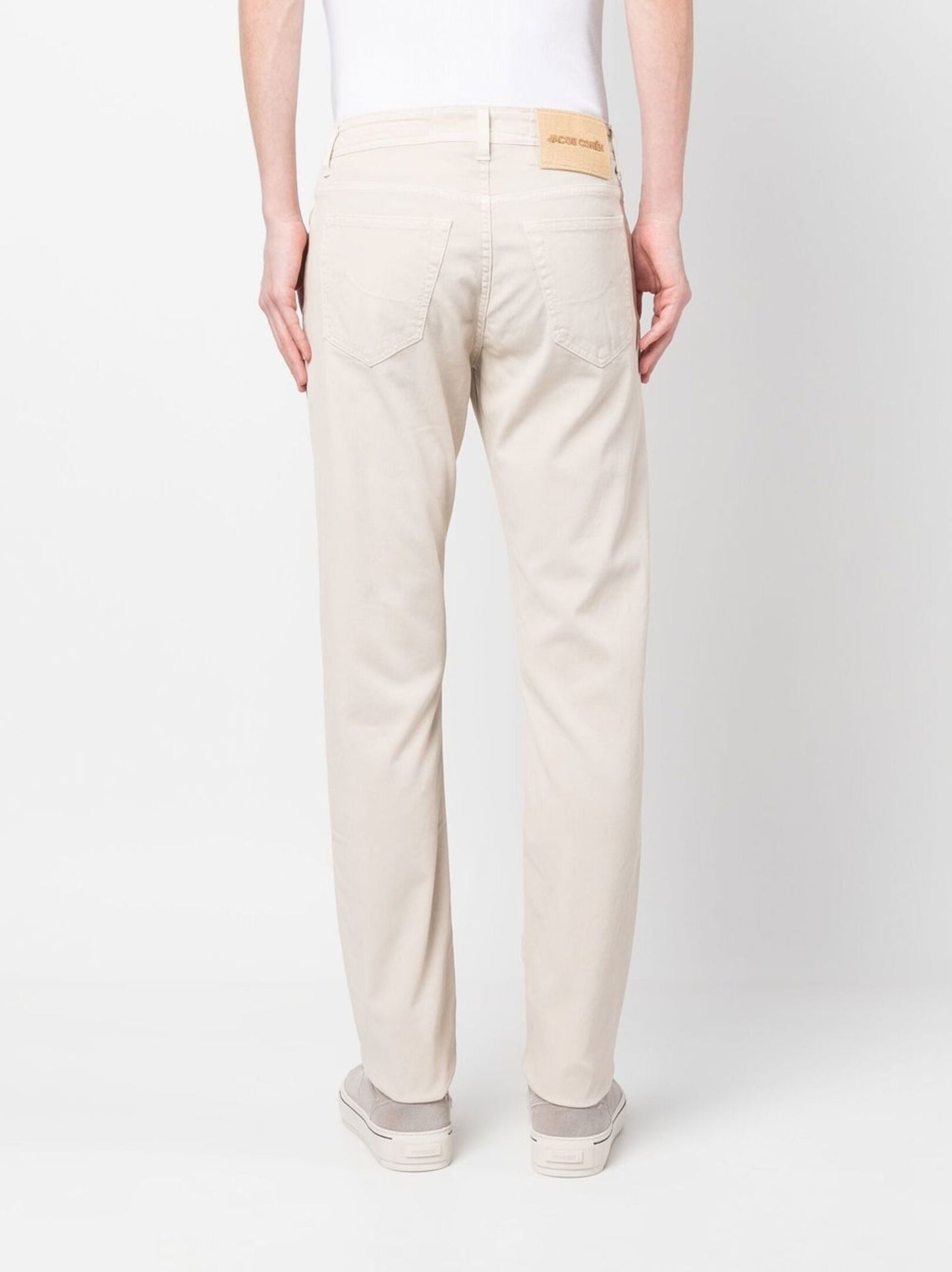 textured finish straight leg pants by jacob cohën - bottegalusso: premier destination for modern luxury menswear