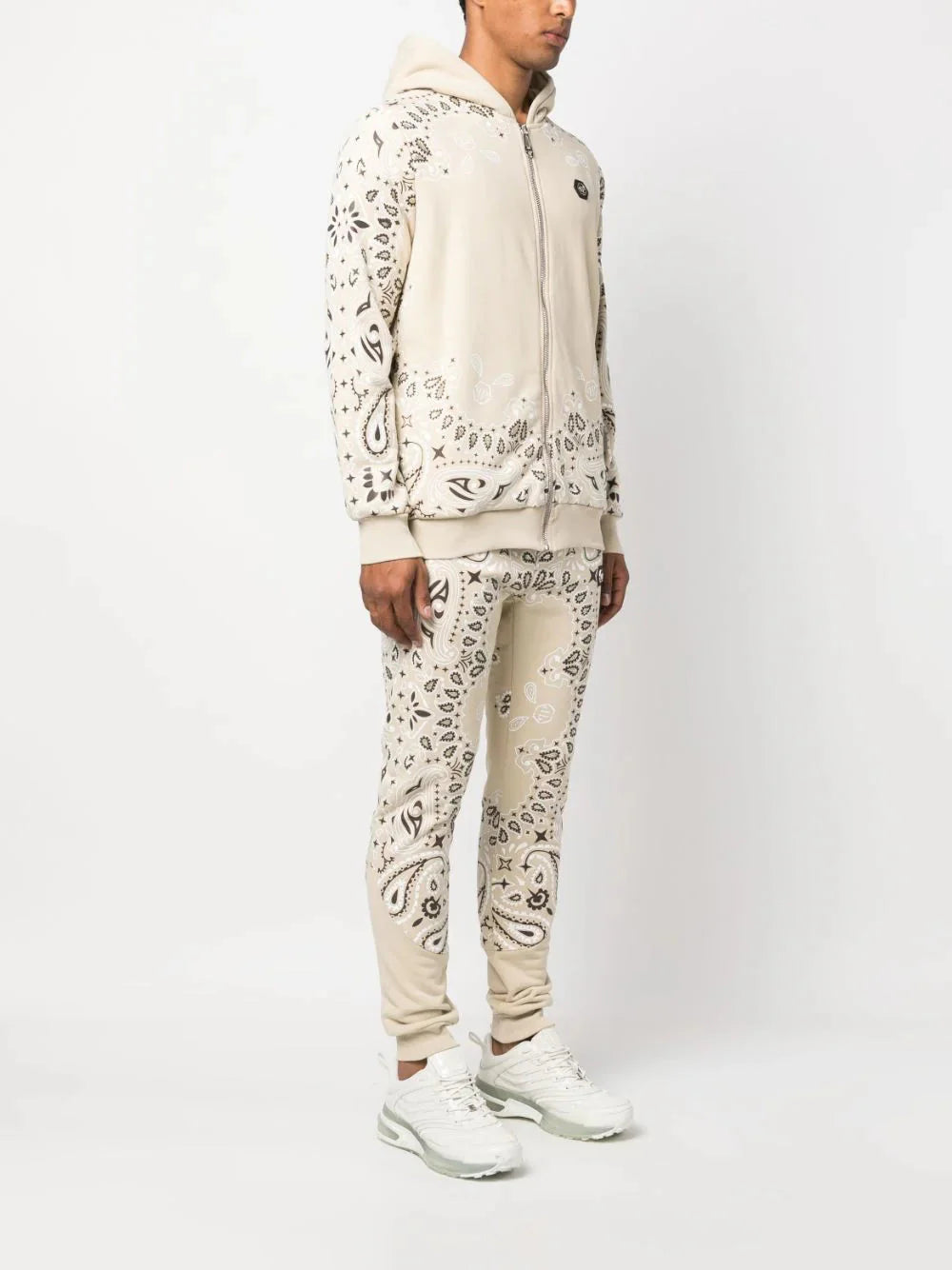 paisley print tracksuit by philipp plein - bottegalusso: premier destination for modern luxury menswear