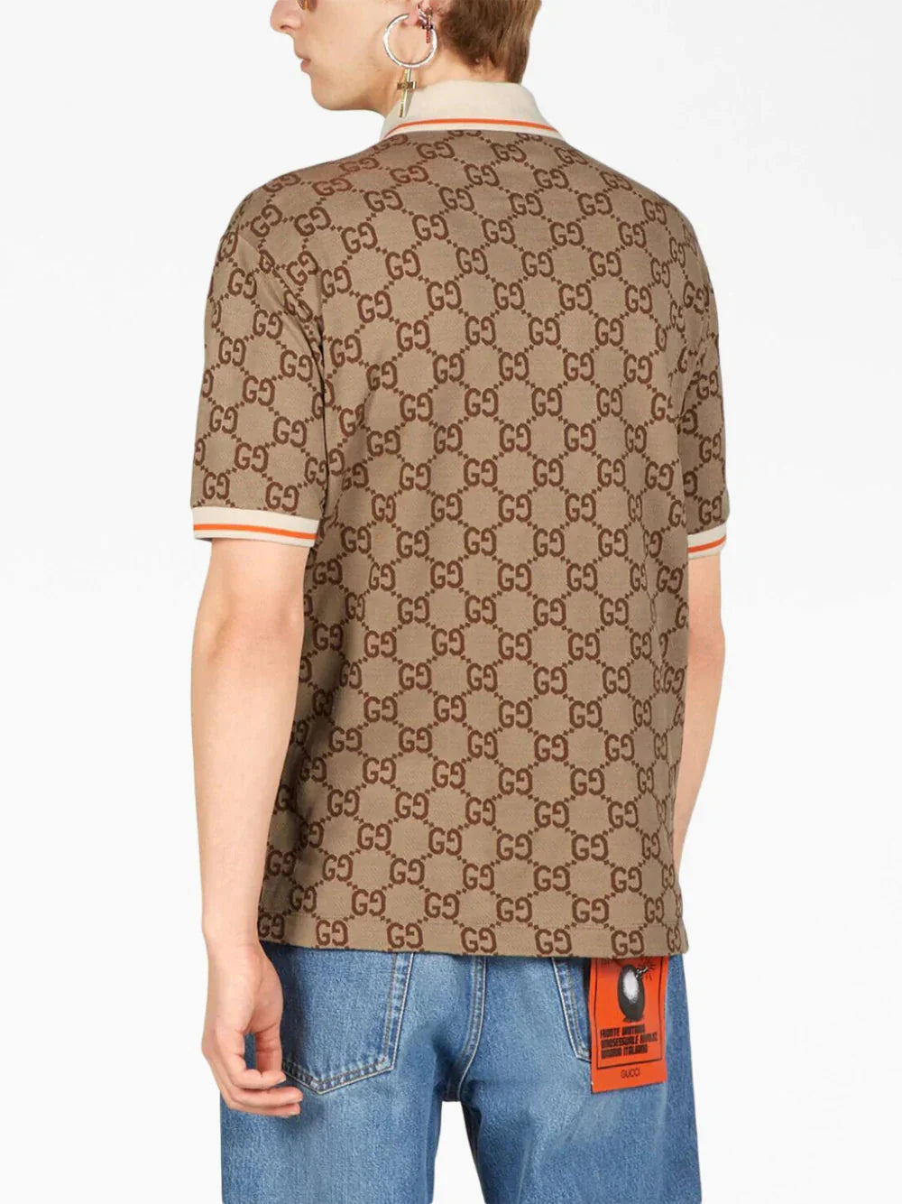 gg short sleeved polo shirt by gucci - bottegalusso: premier destination for modern luxury menswear