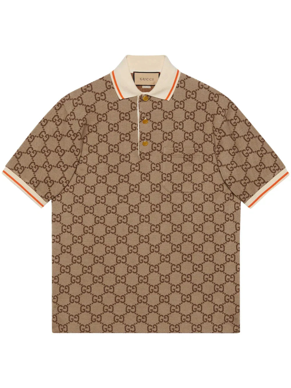 gg short sleeved polo shirt by gucci - bottegalusso: premier destination for modern luxury menswear