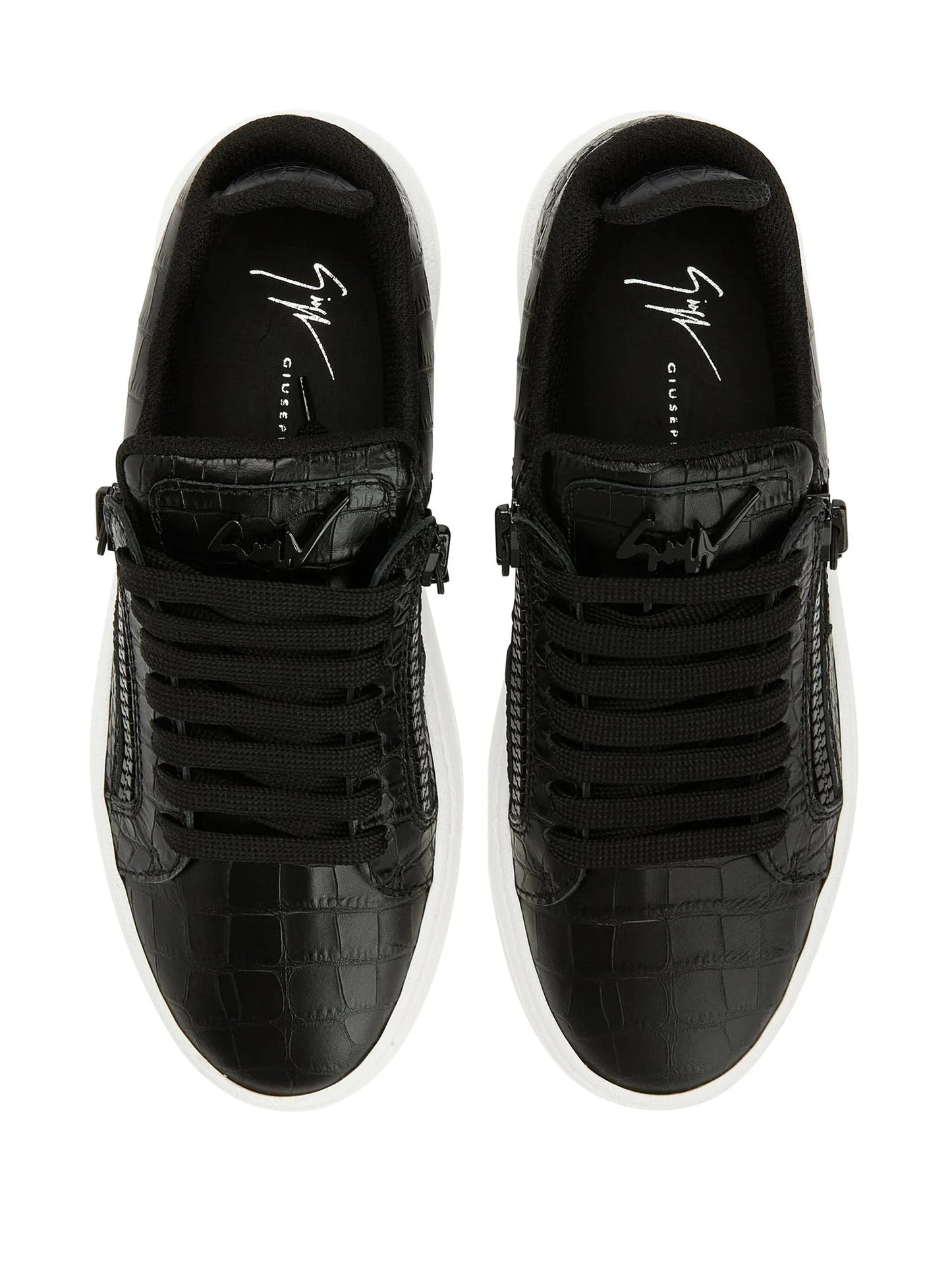 gz94 logo lettering sneakers by giuseppe zanotti - bottegalusso: premier destination for modern luxury menswear