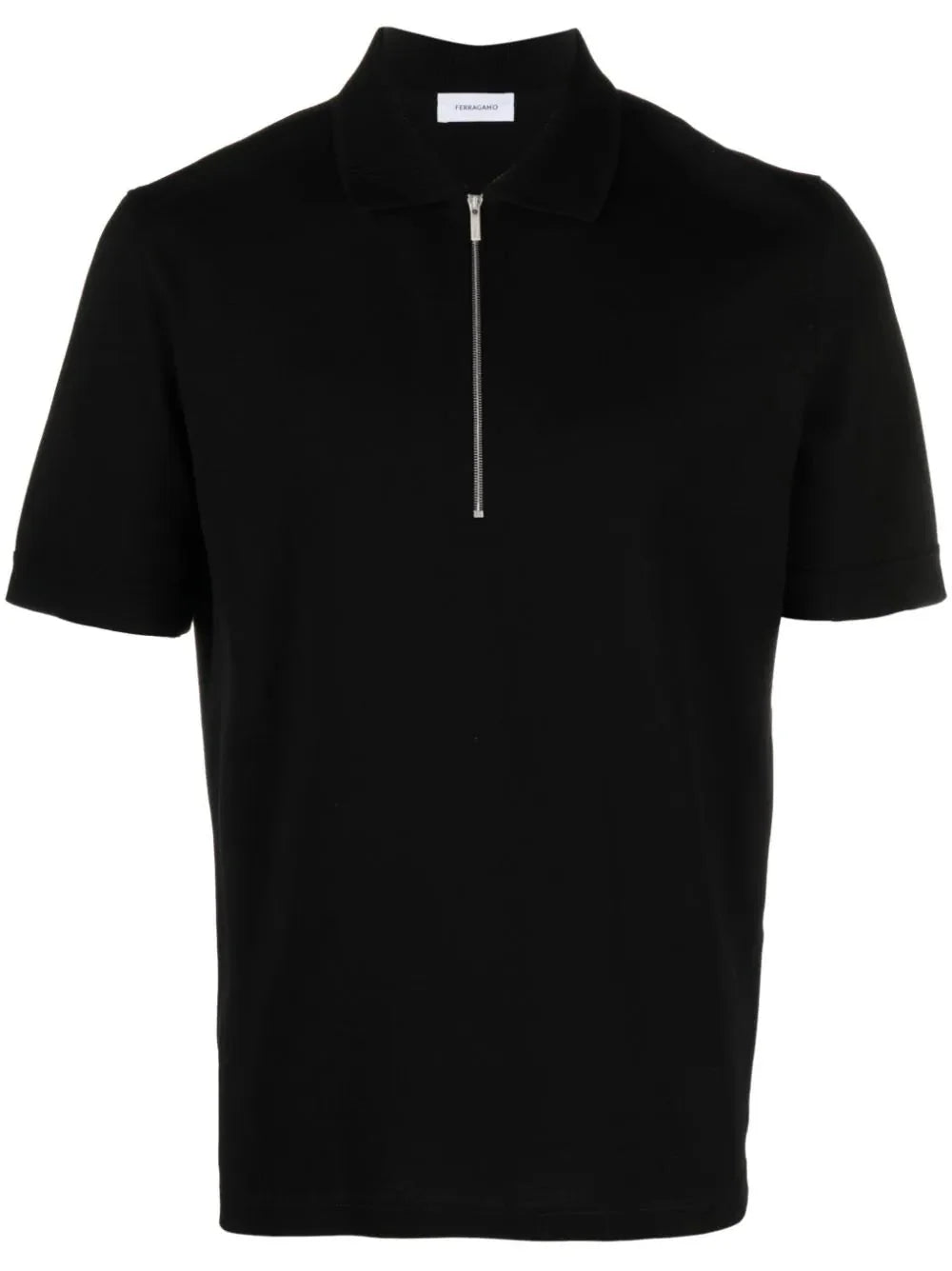 half zip cotton polo shirt by ferragamo - bottegalusso: premier destination for modern luxury menswear