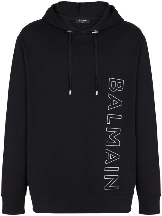 Logo Print Hoodie Sweater by Balmain - bottegalusso: Premier Destination for Modern Luxury Menswear