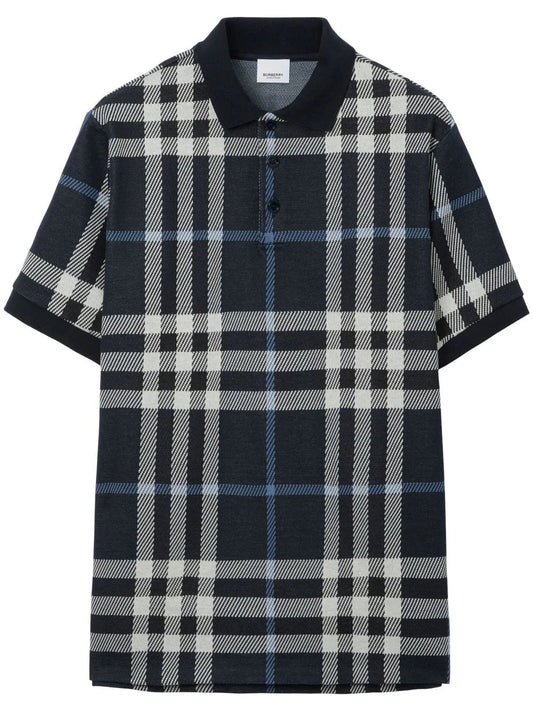 Tartan Short Sleeved Polo Shirt by Burberry - bottegalusso: Premier Destination for Modern Luxury Menswear