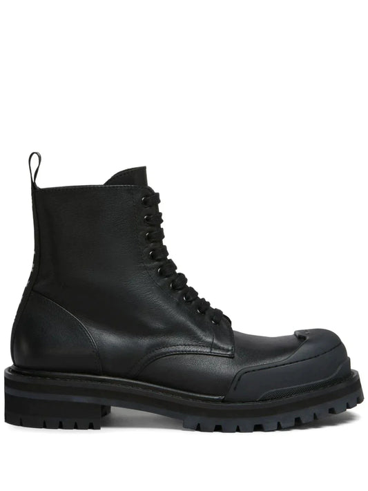 Panelled Toe Combat Boots by Marni - bottegalusso: Premier Destination for Modern Luxury Menswear