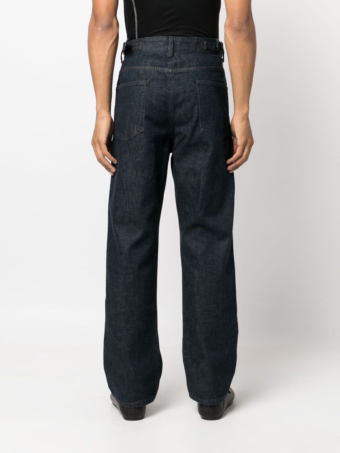 straight leg cut cotton jeans by lemaire - bottegalusso: premier destination for modern luxury menswear