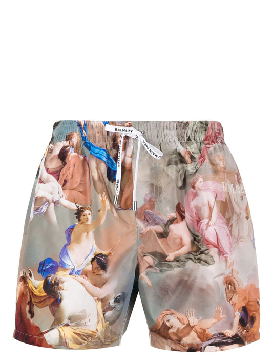 Graphic Print Swim Shorts