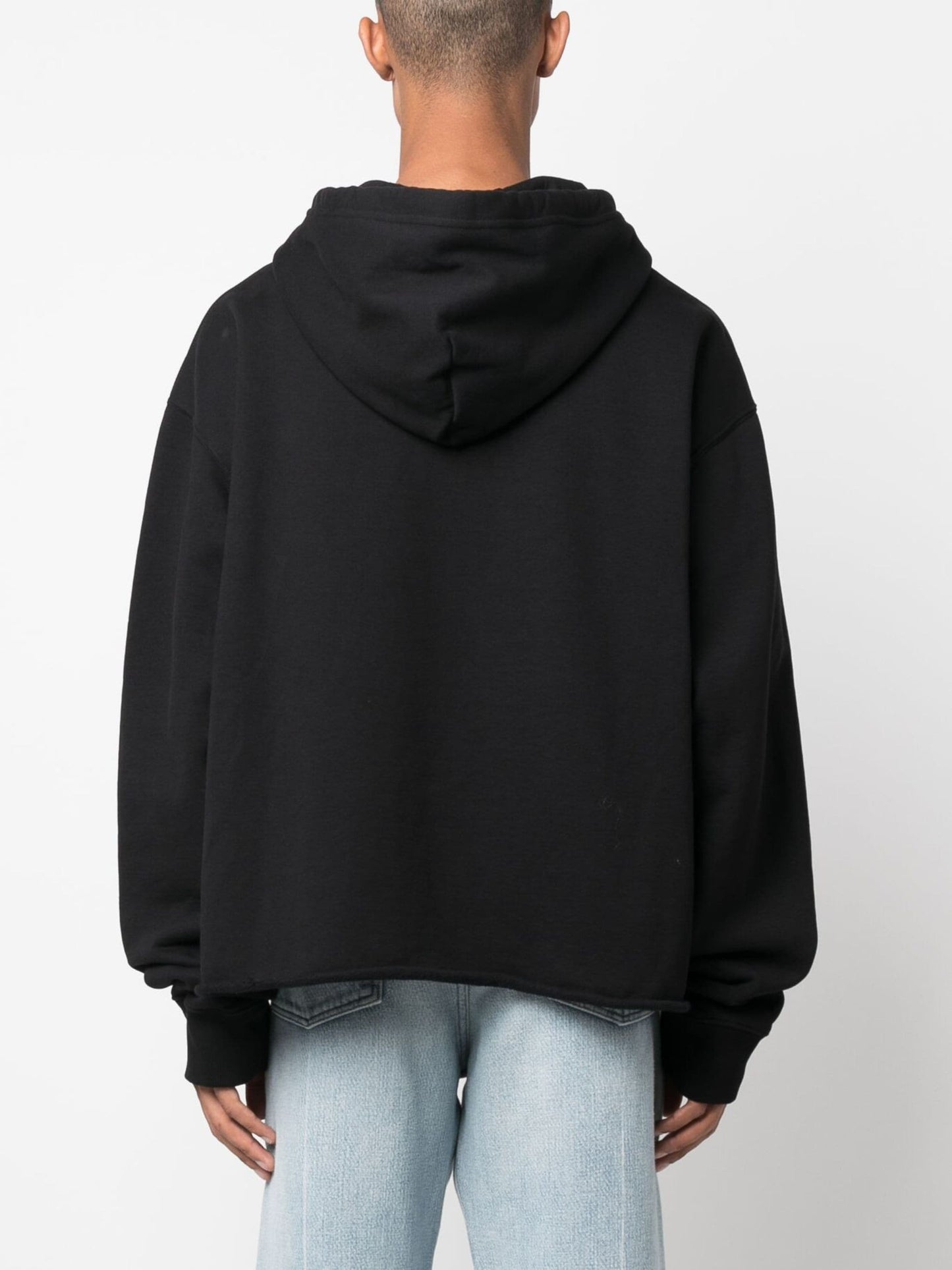 logo print half zip hoodie by mm6 maison margiela - bottegalusso: premier destination for modern luxury menswear