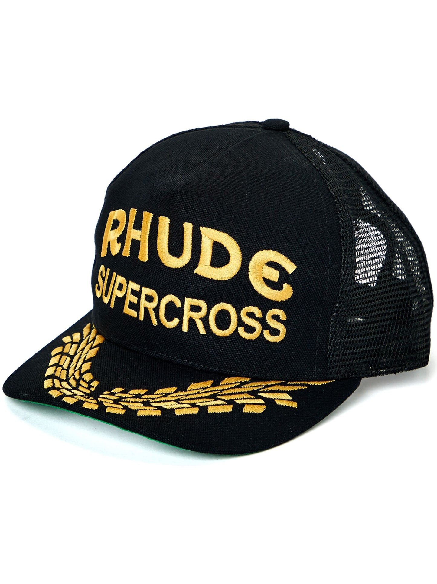 supercross trucker canvas cap by rhude - bottegalusso: premier destination for modern luxury menswear