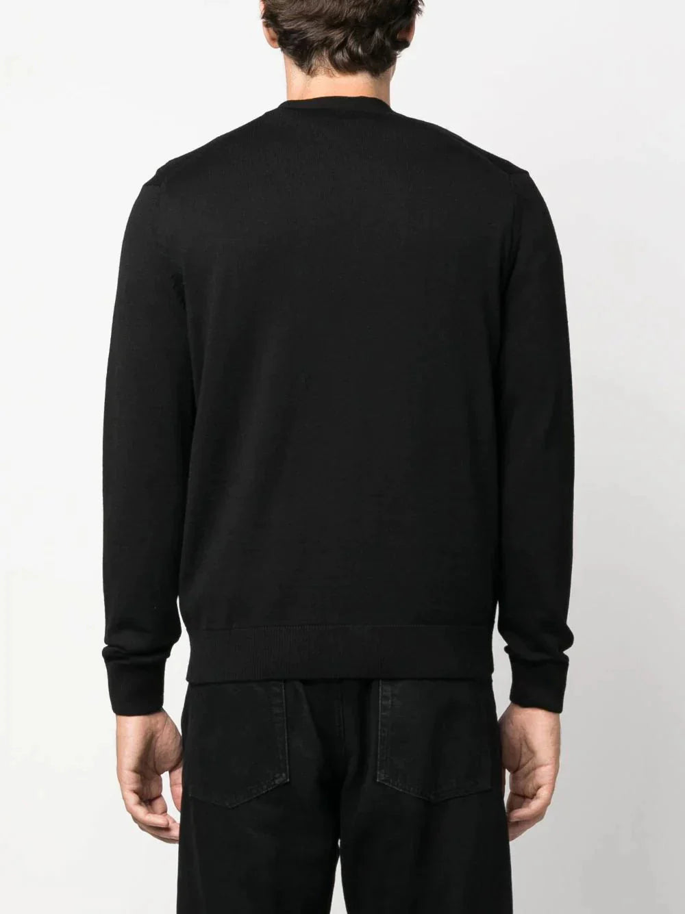 v-neck wool cardigan by maison kitsuné - bottegalusso: premier destination for modern luxury menswear