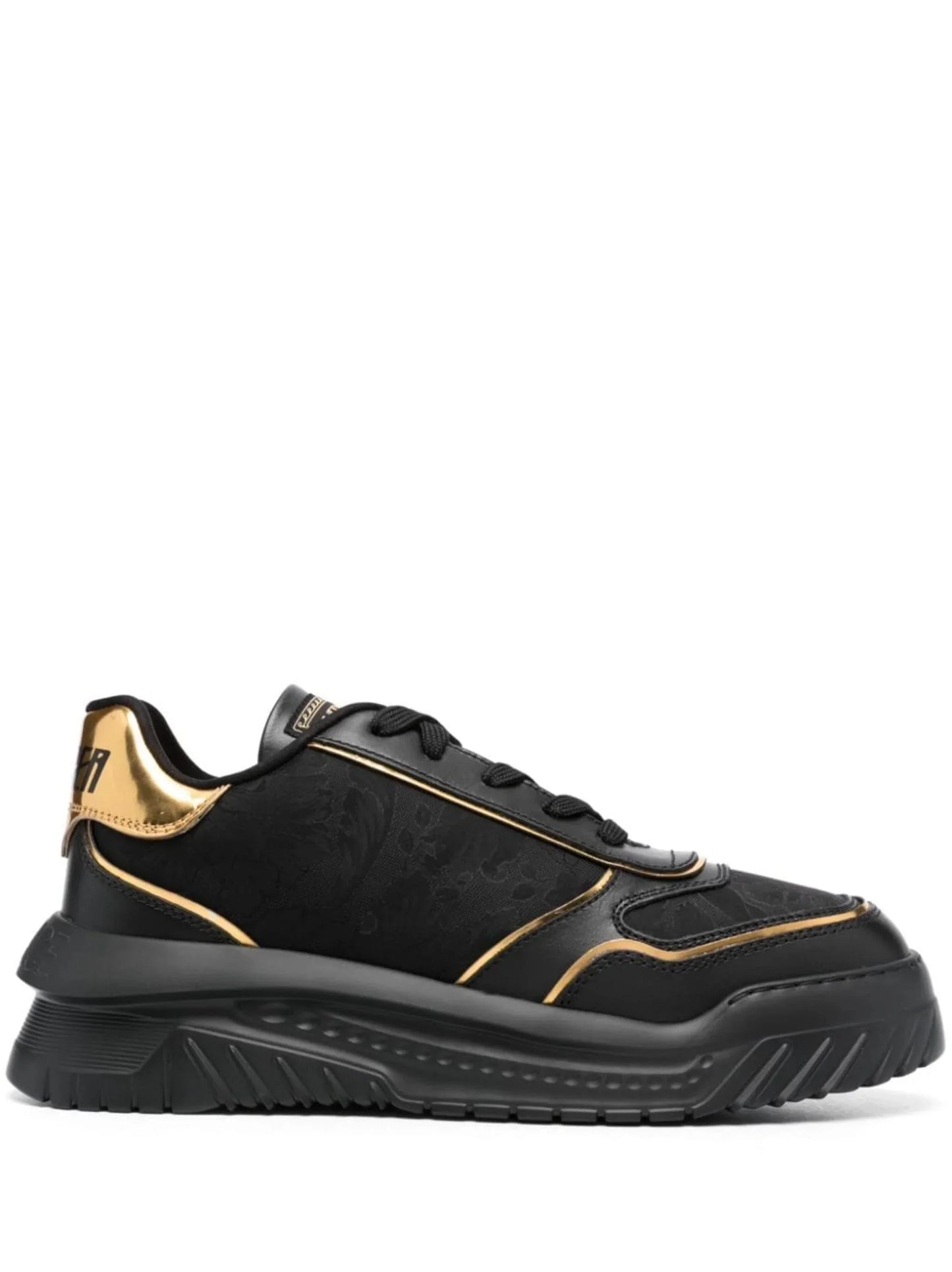 odissea chunky leather sneakers by versace - bottegalusso: premier destination for modern luxury menswear