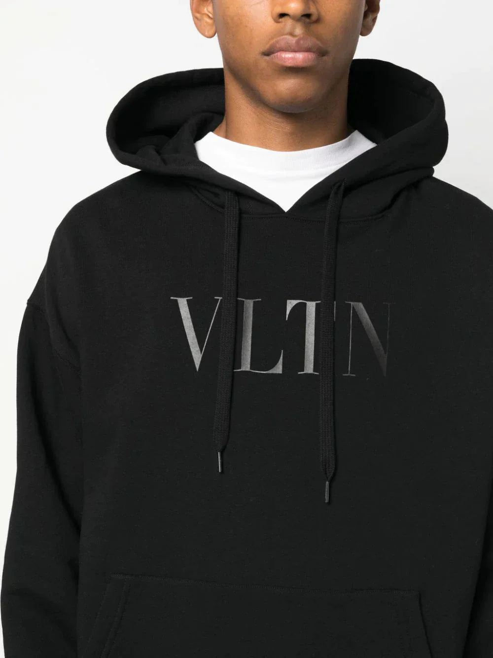 logo print cotton hoodie by valentino garavani - bottegalusso: premier destination for modern luxury menswear