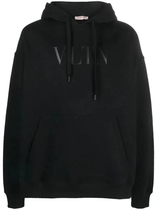 Logo Print Cotton Hoodie by Valentino Garavani - bottegalusso: Premier Destination for Modern Luxury Menswear