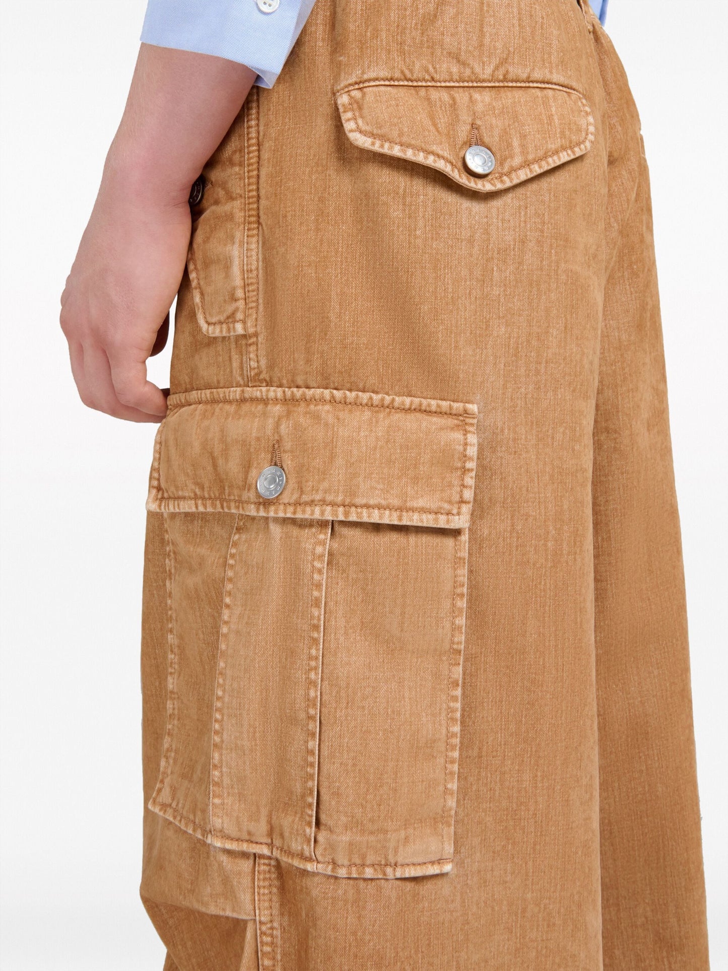 draped detail cargo pants by marni - bottegalusso: premier destination for modern luxury menswear