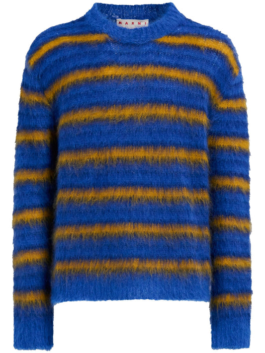 Crew Neck Striped Jumper by Marni - bottegalusso: Premier Destination for Modern Luxury Menswear