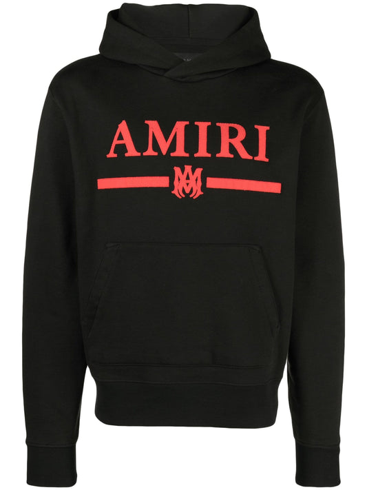 Logo Print Cotton Hoodie by AMIRI - bottegalusso: Premier Destination for Modern Luxury Menswear