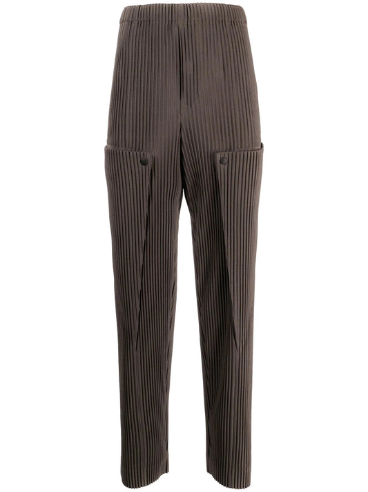 High Waisted Elasticated Pants by Homme Plissé Issey Miyake - bottegalusso: Premier Destination for Modern Luxury Menswear