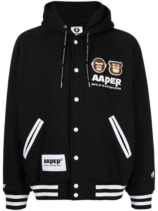 Logo Print Hooded Jacket by AAPE BY *A BATHING APE® - bottegalusso: Premier Destination for Modern Luxury Menswear