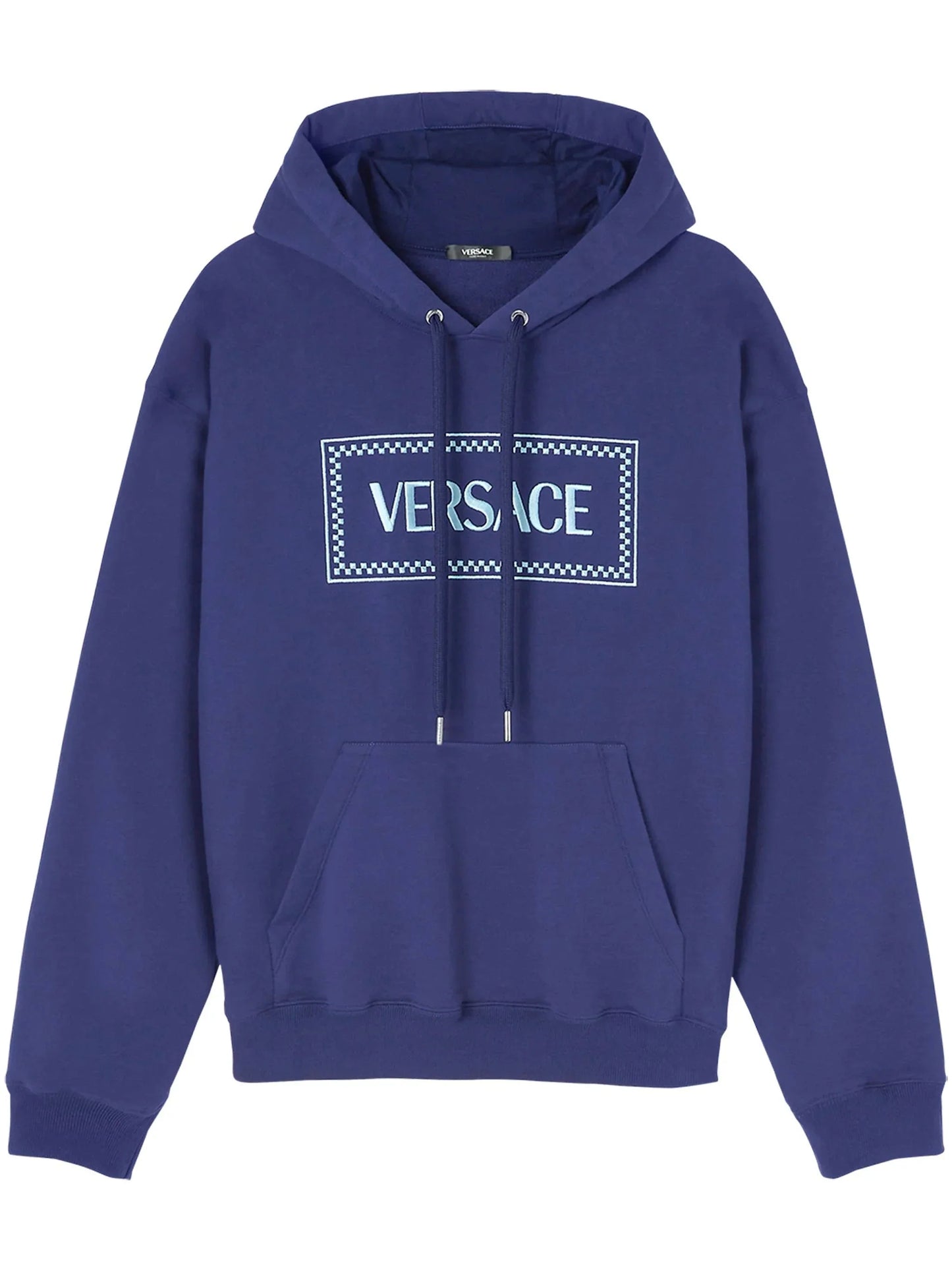 90s vintage logo embroidered hoodie by versace - bottegalusso: premier destination for modern luxury menswear