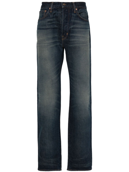 Straight Teg Selvedge Jeans by Tom Ford - bottegalusso: Premier Destination for Modern Luxury Menswear