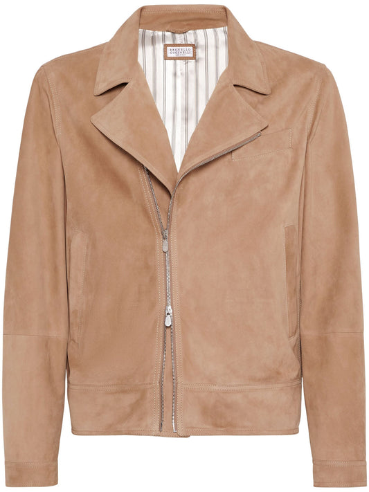 Suede Biker Jacket