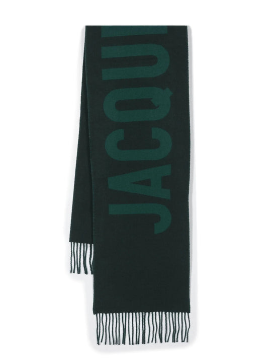 L'echarpe Logo Jacquard Scarf by Jacquemus - bottegalusso: Premier Destination for Modern Luxury Menswear