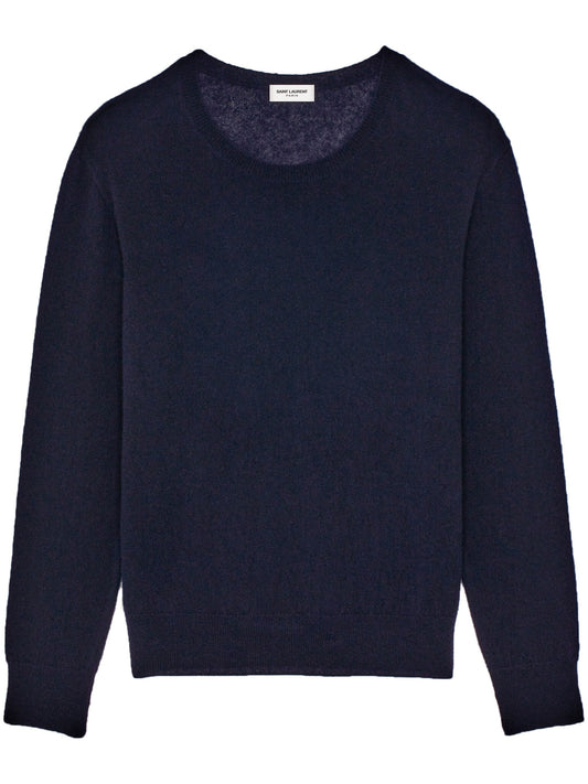 Crew Neck Fine Knit Jumper by Saint Laurent - bottegalusso: Premier Destination for Modern Luxury Menswear