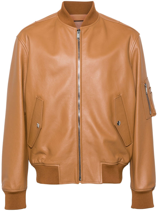 Leather Bomber Jacket