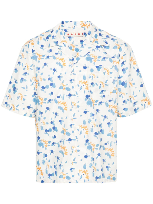 Logo Print Cotton Shirt