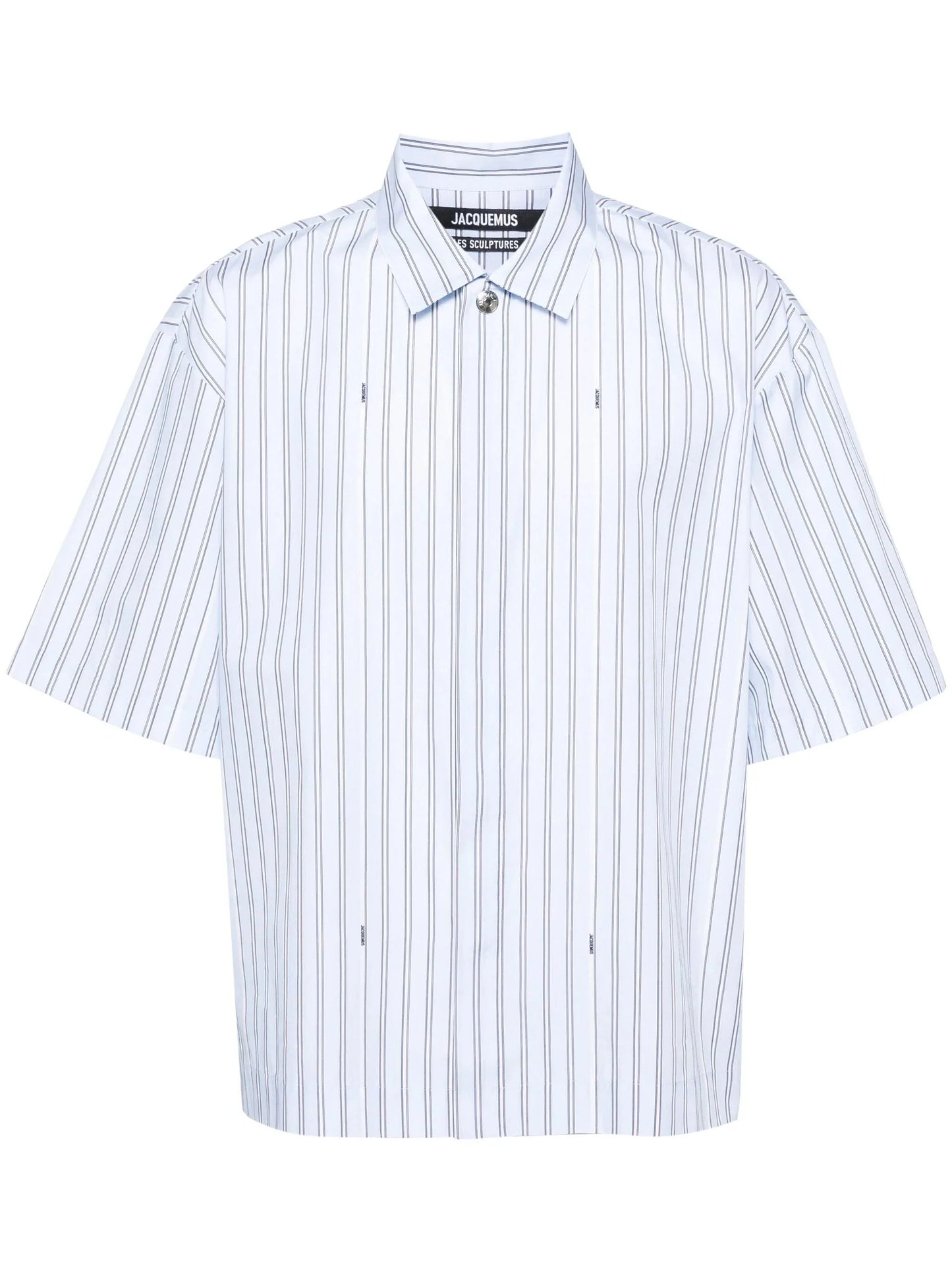 striped cotton bowling shirt