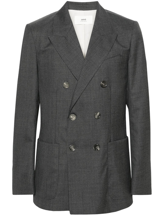 Double Breasted Virgin Wool Blazer