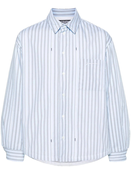 Pinstriped Padded Shirt