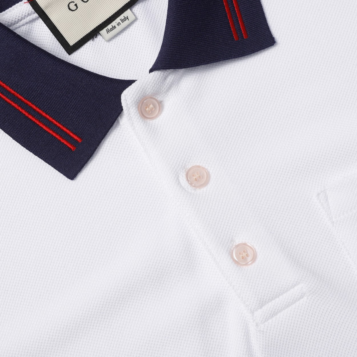 cotton piquet polo with interlocking g