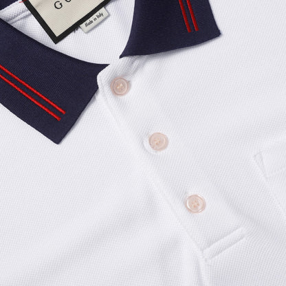 Cotton Piquet Polo With Interlocking G