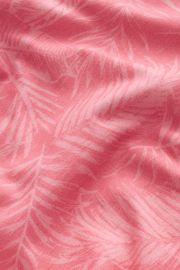 coral pink leaf dip dye t-shirt