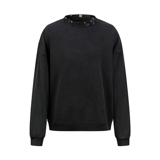 Pierced Sweatshirt by Balenciaga - bottegalusso: Premier Destination for Modern Luxury Menswear